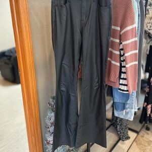 SHEIN Sleek Black Flare Pants